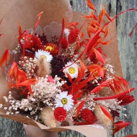 Bouquet de fleurs séchées - Red